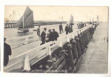 Trouville CPA Les jetees pendant la maree