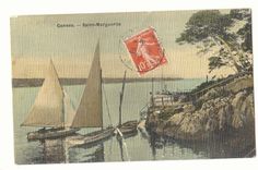 Cannes CPA Saint MArguerite (bateaux)