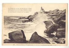 Perros Guirrec ploumanach CPA Les rochers du phare (lighthouse)
