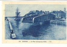Dieppe CPA Le pont tournant du Pollet