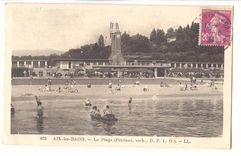 Aix les Bains CPA La plage (Petriaux arch)