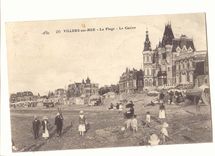 Villers sur mer CPA La plage le casino