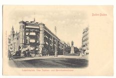 Allemagne Baden Baden CPA Leopoldplatz Ecke Sophien und Gernsbacherstrasse