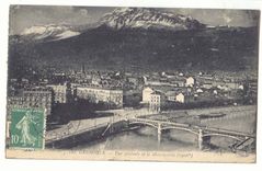 Grenoble CPA Vue generale et le Moucherotte (1906m)