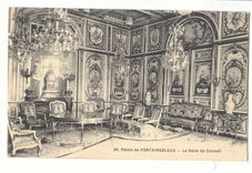 Palais de Fontainebleau CPA La salle du conseil
