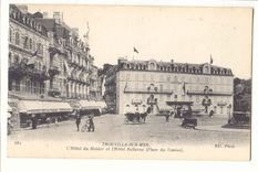 Trouville CPA l'hotel du Helder et l'hotel Bellevue (place du casino)