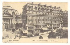 Paris (1er) CPA Central Hotel 40 rue du Louvre