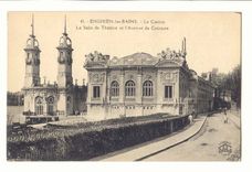 Enghien les Bains CPA Le casino La salle de theatre et l'avenue de ceinture + pub Loterie