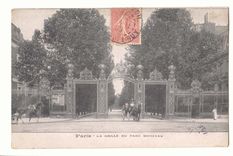 Paris (8eme) CPA La grille du PArc Monceau