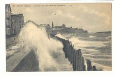 Saint Malo CPA Le sillon un jour de tempete
