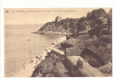 Dinard CPA La promenade des alles et pointe du Moulinet
