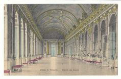 Palais de Versailles CPA Galerie des glaces 