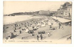 Biarritz CPA Le casino municipal L'hotel du palais et le phare (lighthouse)