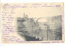 CPA Pont neuf et pont romain de Pierre Perthuis pres avallon
