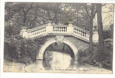 Paris (17eme) CPA Le parc Monceau Le pont