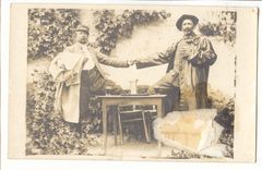 CPA Soldat et paysan