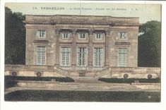 Versailles CPA Le petit Trianon Facade sur les jardins