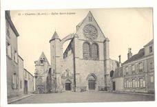 Chartres CPA Eglise Saint Aignan