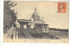 Paris (18eme) CPA Le funiculaire et le SAcre Coeur