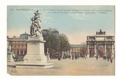 Paris (1er) CPA Le jardin des Tuileries L'arc du triomphe du Carroussel la sttaue Quand MEme