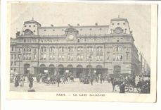 Paris (9eme) CPA La gare Saint Lazare