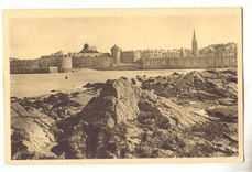 Saint Malo CPA La ville vue du Fort National