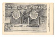 Poitiers CPA Le Baptistere Saitn Jean Peinture du 12eme sur la partie haute interieure du mur meridional