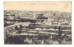Poitiers CPA Vue panoramique du pont neuf