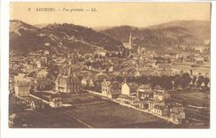 Lourdes CPA Vue generale