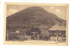 CPA Route automobile du Puy de Dome l'arret au peage