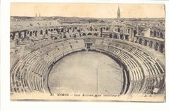 Nimes CPA Les arenes vue interieure