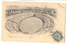 Nimes CPA Les arenes vue interieure