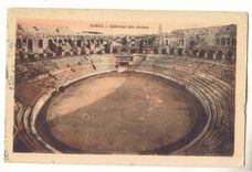 Nimes CPA Les arenes vue interieure