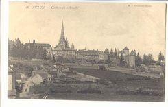 Autun CPA Cathedrale et eveche