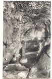 Les grottes d'aRcy sur Cure CPA La fontaine Ste MArguerite