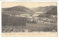 Gerardmer CPA Vue panoramique sur le lac de Longemer et le Hohneck