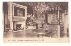 Pau CPA Le chateau La chambre de Henri IV