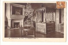 Pau CPA La chateau La chambre Henri IV