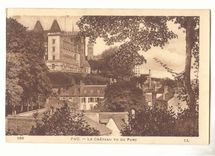 Pau CPA Le chateau vu du parc