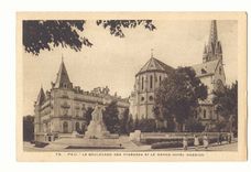 Pau CPA Le boulevard des Pyrenees et le grand Hotel Gassion