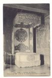 Pau CPA interieur du chateau Lit de Louis XIV brode par les Dames de Saint Cyr