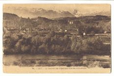 Pau CPA La chaine des Pyrenees vue du boulevard