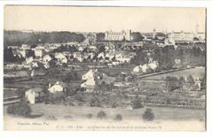 Pau CPA Le quartier du 14 juillet et le chateau Henri IV