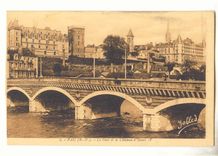Pau CPA Le pont et le chateau d'Henri IV 