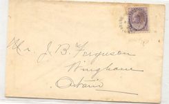 Canada Pelee Island Southern leaves Canada 1893 off (cover letter)