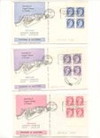Canada Set of 5 covers 1962 Scarce First set of tagged stamps in Canada (cover lettre)