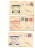 Canada SS Santa Paula First voyage complete set of 12 covers 1 for each port Victoria to NYC via Canal SCArCE (lettre)