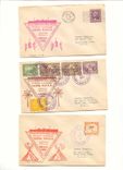 Canada SS Santa Paula First voyage complete set of 12 covers 1 for each port Victoria to NYC via Canal SCArCE (lettre)