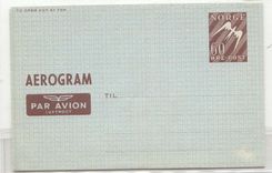 Norway Aerogram air letter LF 2 MINT (Norge Norveg statiionary whole postal)