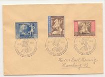 Germany 1942 karl postal Hennig cover with the cogress resulting related tied with special chancel (Germany)